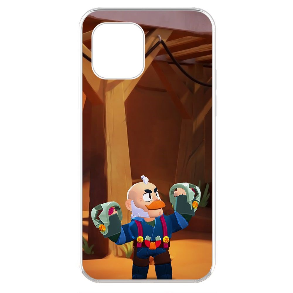 

Чехол-накладка Krutoff Clear Case Brawl Stars-Сэм для iPhone 11 Pro, Прозрачный