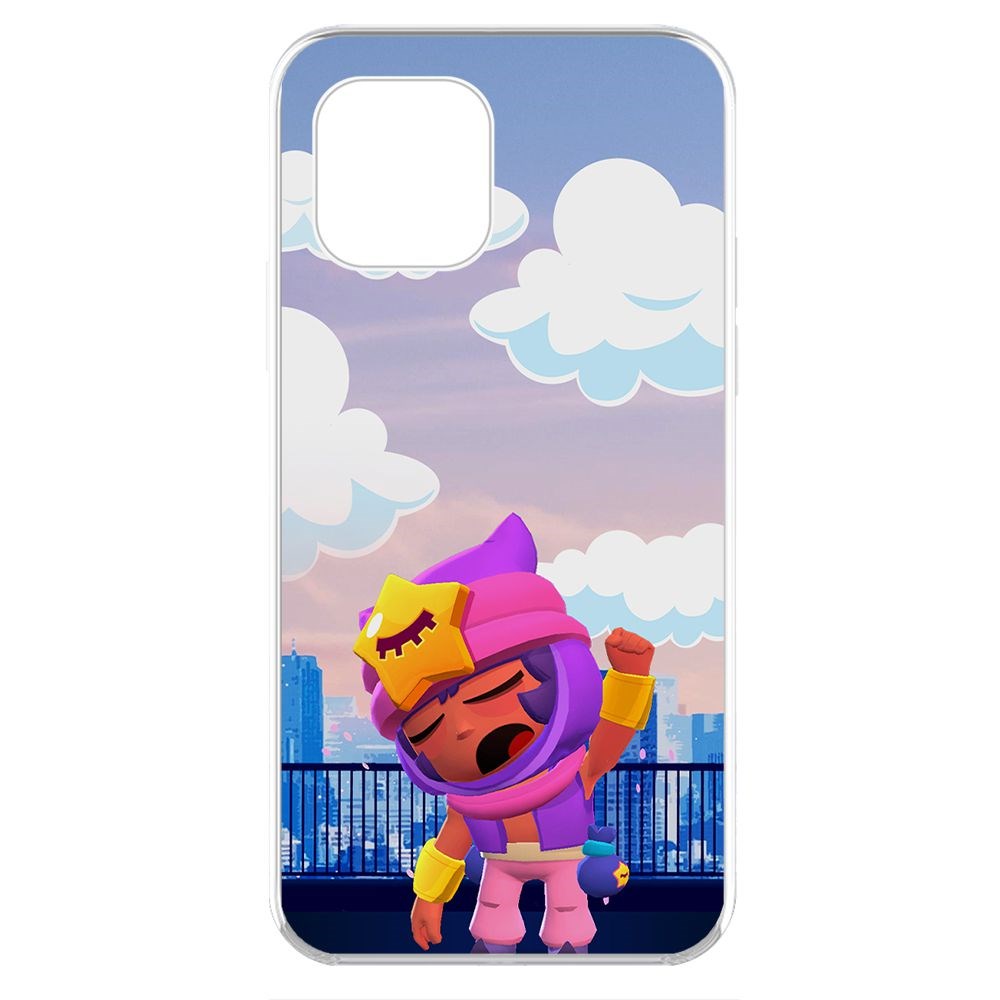 

Чехол-накладка Krutoff Clear Case Brawl Stars-Сэнди для iPhone 11 Pro, Прозрачный