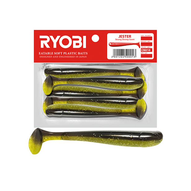 

Мягкая силиконовая приманка риппер Ryobi JESTER (51mm), CN010 (frog eggs), 8 шт., Коричневый;желтый, Jester