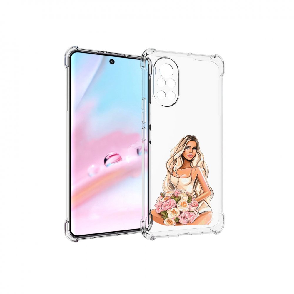 

Чехол MyPads Нежная-девушка женский для Huawei Nova 8 (ANG-LX1), Прозрачный, Tocco