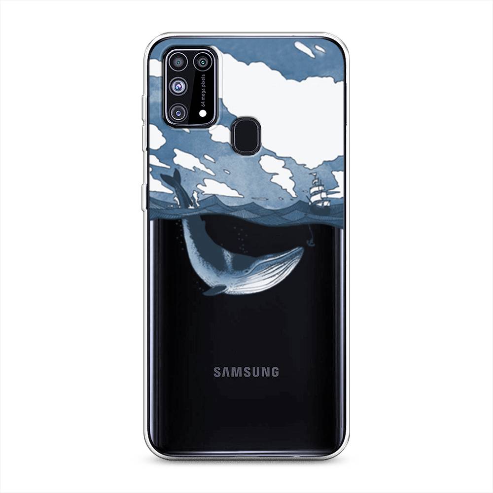 

Чехол на Samsung Galaxy M31 "Большой кит", Синий, 2100750-1