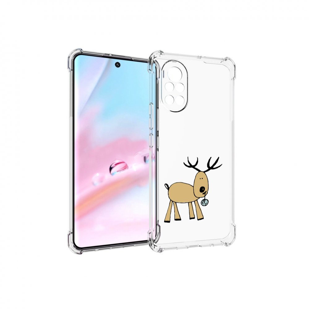 

Чехол MyPads Олень с шариком для Huawei Nova 8 (ANG-LX1), Прозрачный, Tocco