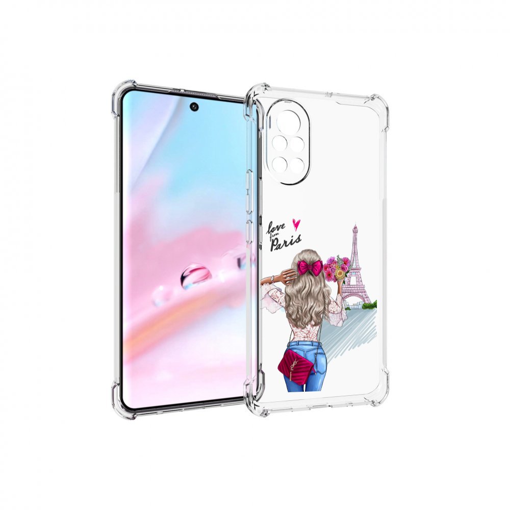

Чехол MyPads Парижанка женский для Huawei Nova 8 (ANG-LX1), Прозрачный, Tocco