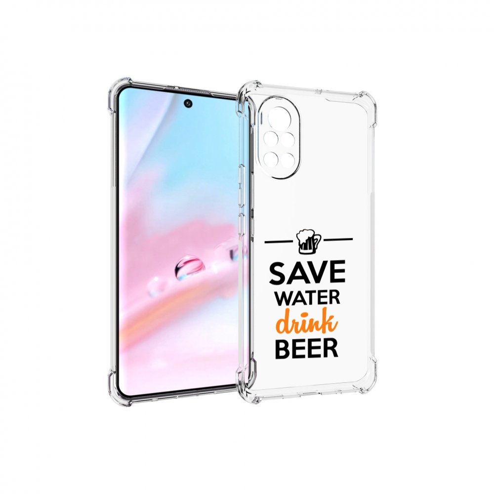 

Чехол MyPads Пей-пиво для Huawei Nova 8 (ANG-LX1), Прозрачный, Tocco