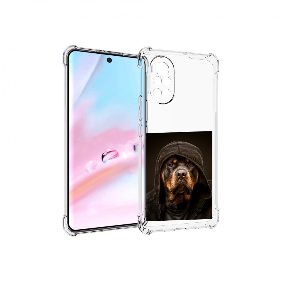 Чехол MyPads Пес-барбос для Huawei Nova 8 (ANG-LX1)