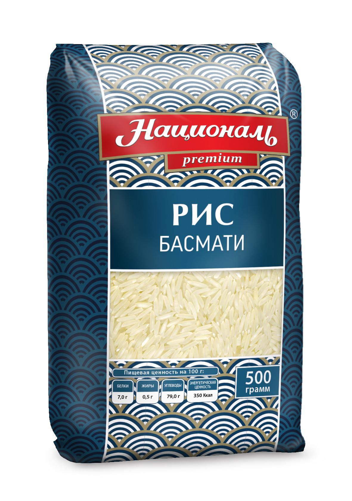 Рис Националь Premium Басмати 500 г