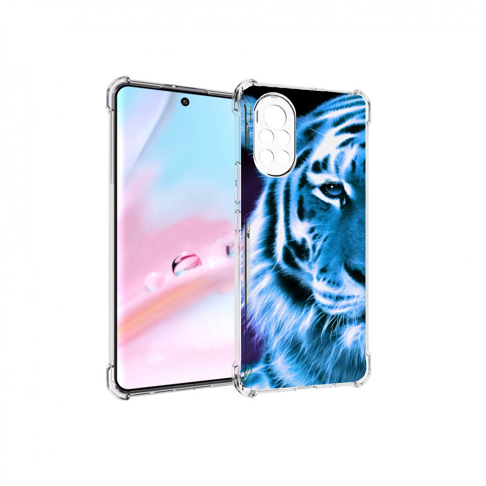 

Чехол MyPads Половина-тигра мужской для Huawei Nova 8 (ANG-LX1), Прозрачный, Tocco