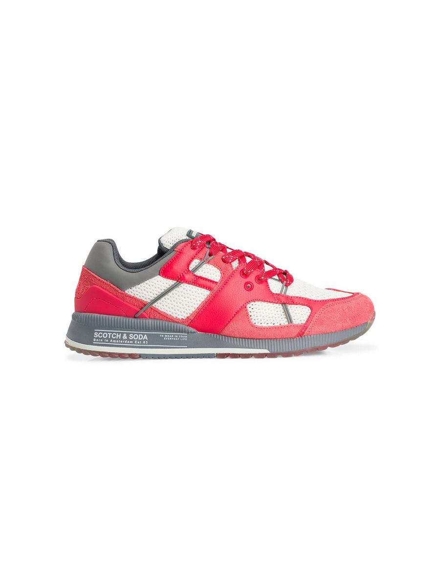 

Кроссовки унисекс Scotch & Soda 001421999 красные 43 EU, Красный, 001421999