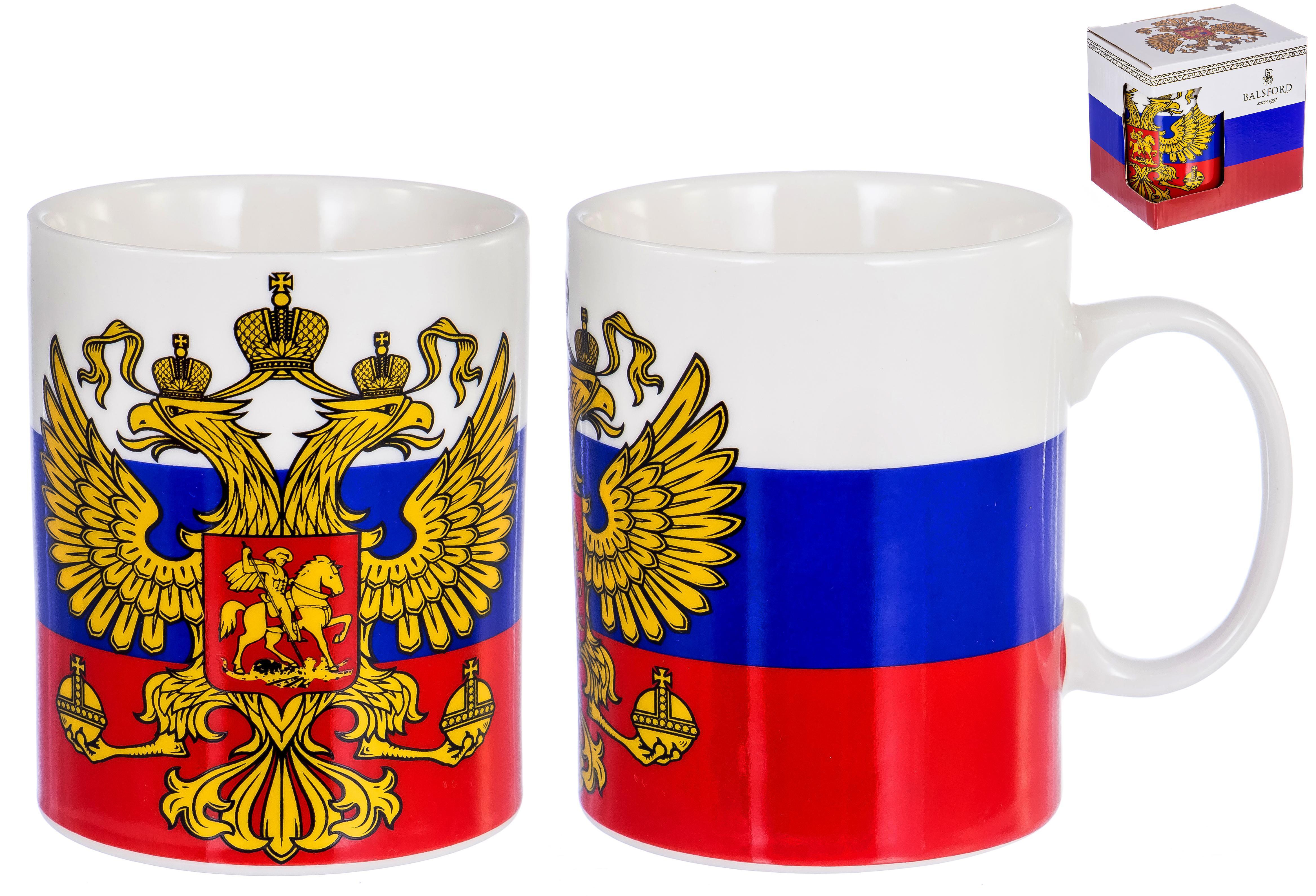 

Кружка патриот Balsford 0,35 л герб триколор 138-09007