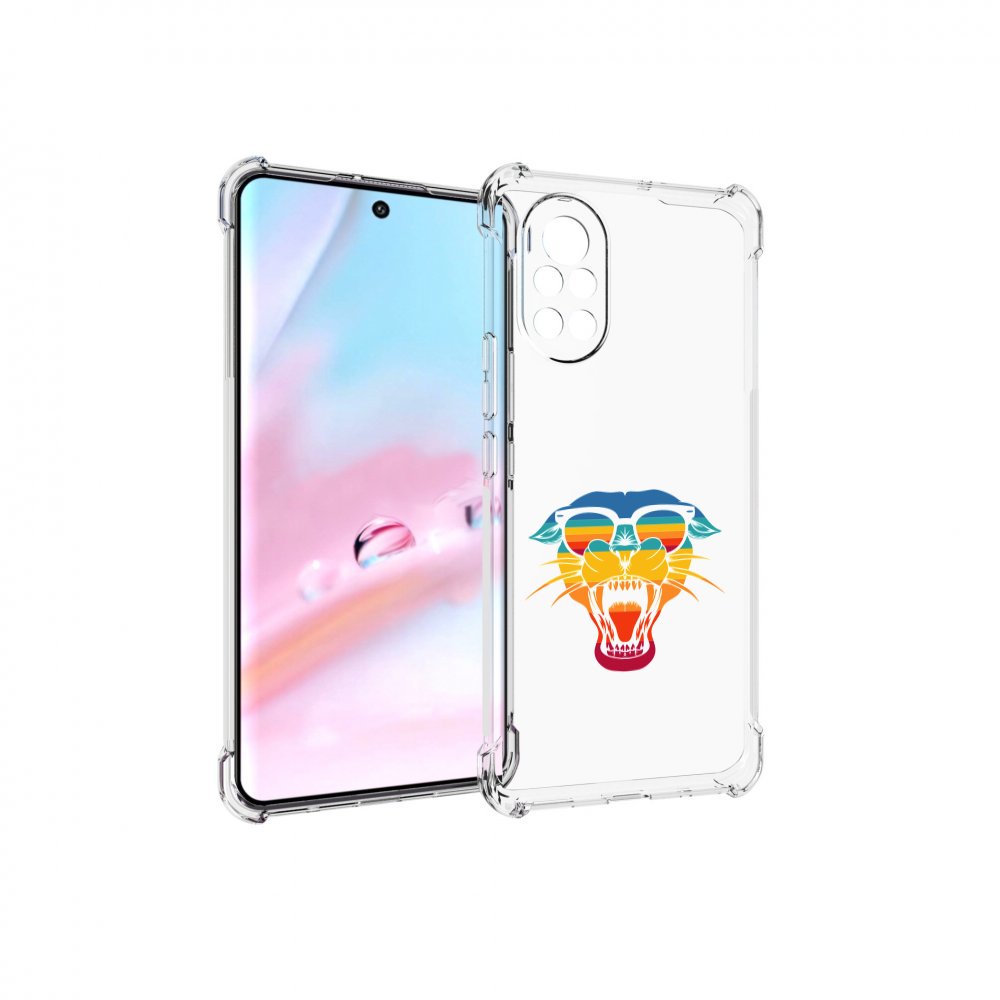 

Чехол MyPads Радужная-пантера для Huawei Nova 8 (ANG-LX1), Прозрачный, Tocco