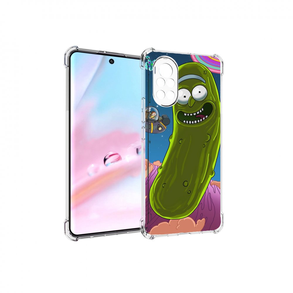 

Чехол MyPads Рик огурец для Huawei Nova 8 (ANG-LX1), Прозрачный, Tocco