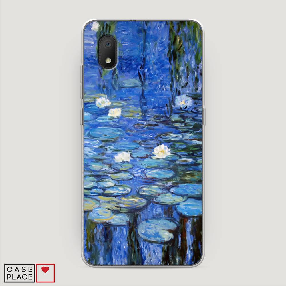 

Чехол на Alcatel 1A/1B (2020) "Нарисованный пруд", Синий;зеленый, 171150-4