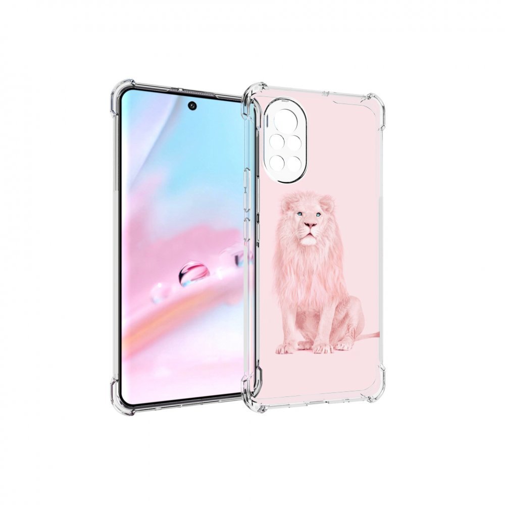 

Чехол MyPads Розовый-лев для Huawei Nova 8 (ANG-LX1), Прозрачный, Tocco