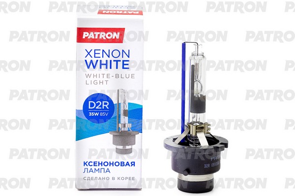 PATRON PLX-D2R5000 Лампа газоразрядная D2R 85V 35W P32D-3 5000K Сделано в Корее 1шт