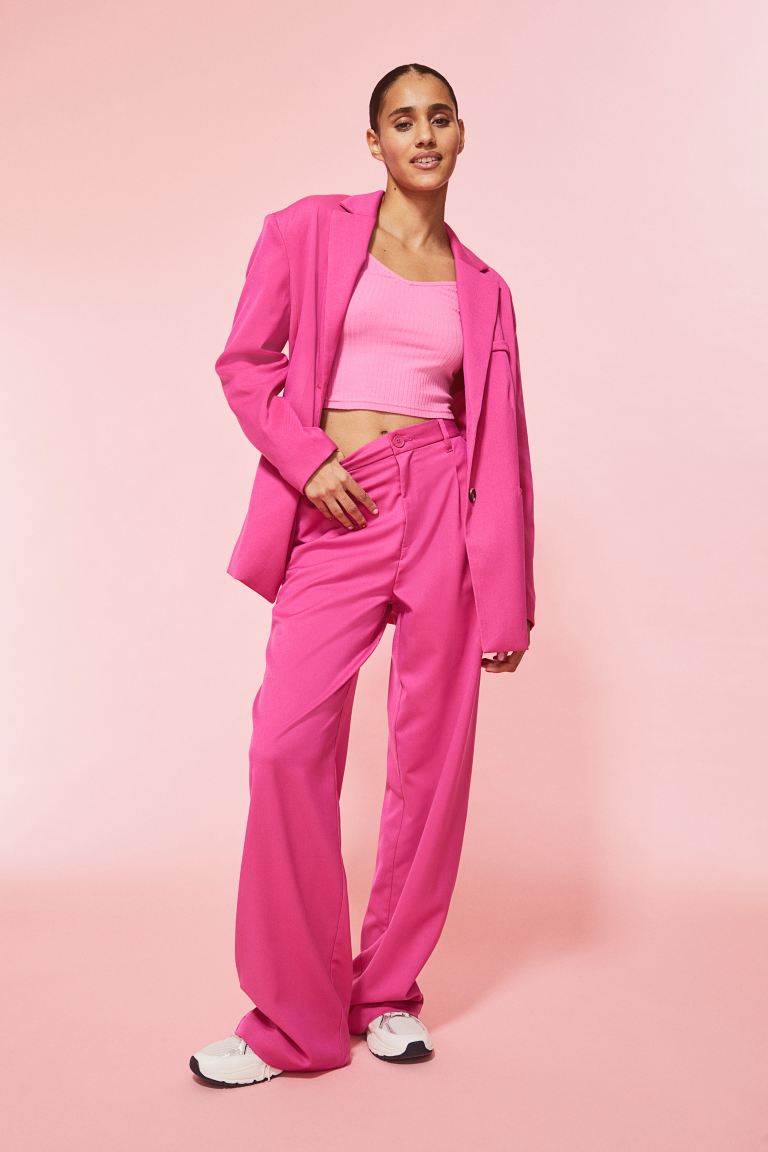 

Брюки женские H&M 1078088010 розовые 2XS (доставка из-за рубежа), 1078088010