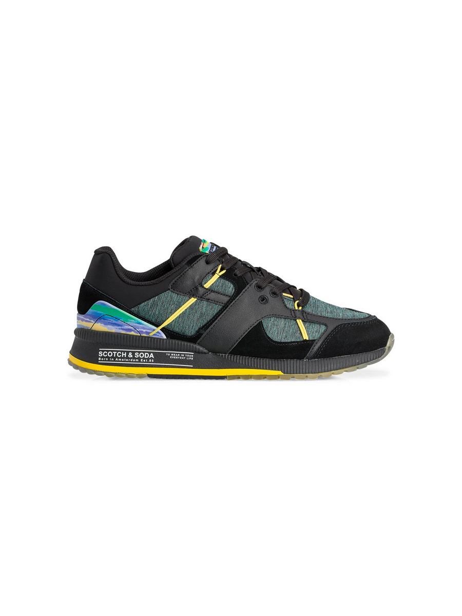 

Кроссовки унисекс Scotch & Soda 001422016 черные 42 EU, Черный, 001422016