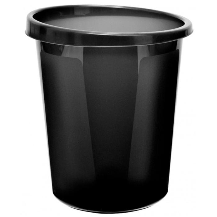 фото Корзина для бумаг и мусора стамм, 9 литров, пластик, черная