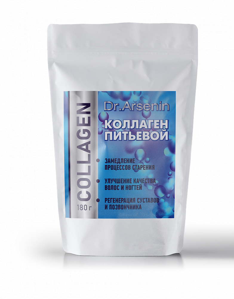 Концентр. пищевой продукт Skipofit Health drinks ПИТЬЕВОЙ КОЛЛАГЕН, Dr.Arsenin, 180 г