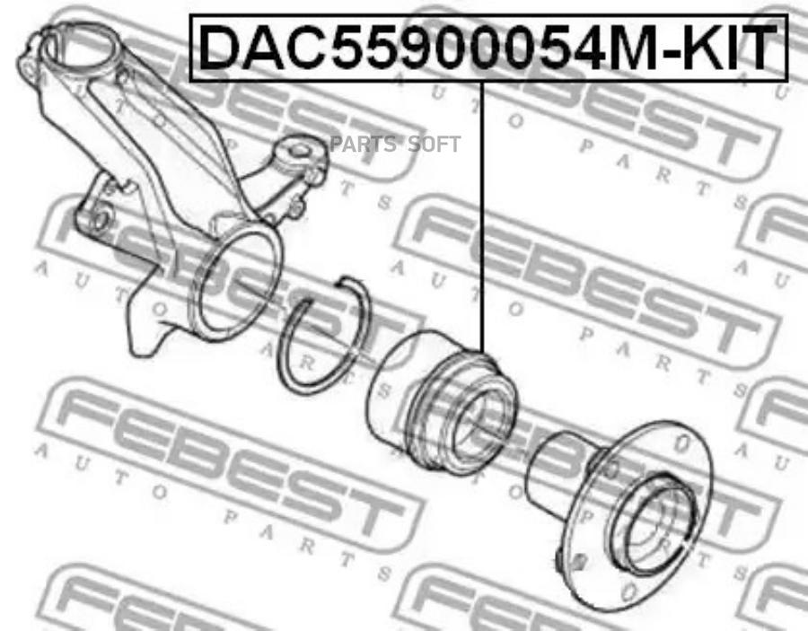 

Подшипник Ступичный Передний Febest Dac55900054Mkit