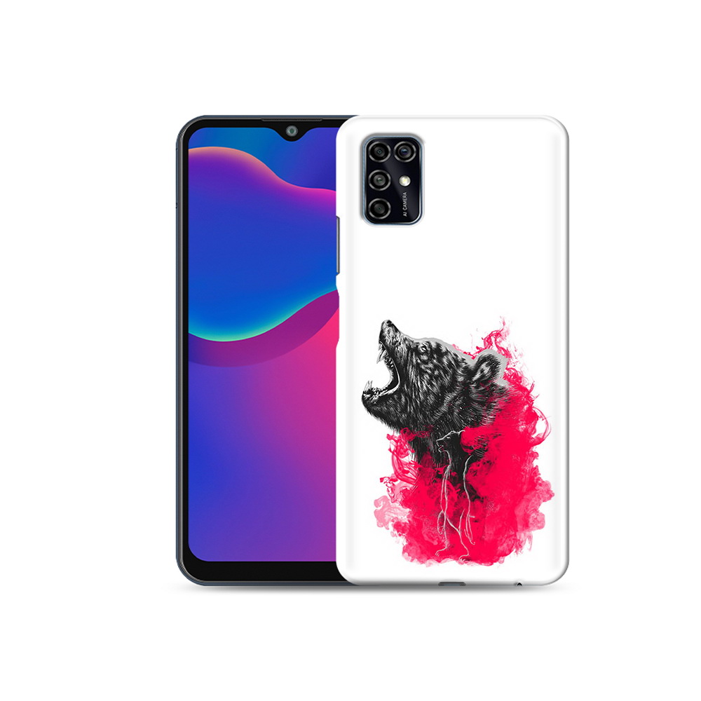 

Чехол MyPads Tocco для ZTE Blade V2020 Smart медведь в дымке (PT156449.459.463), Прозрачный, Tocco