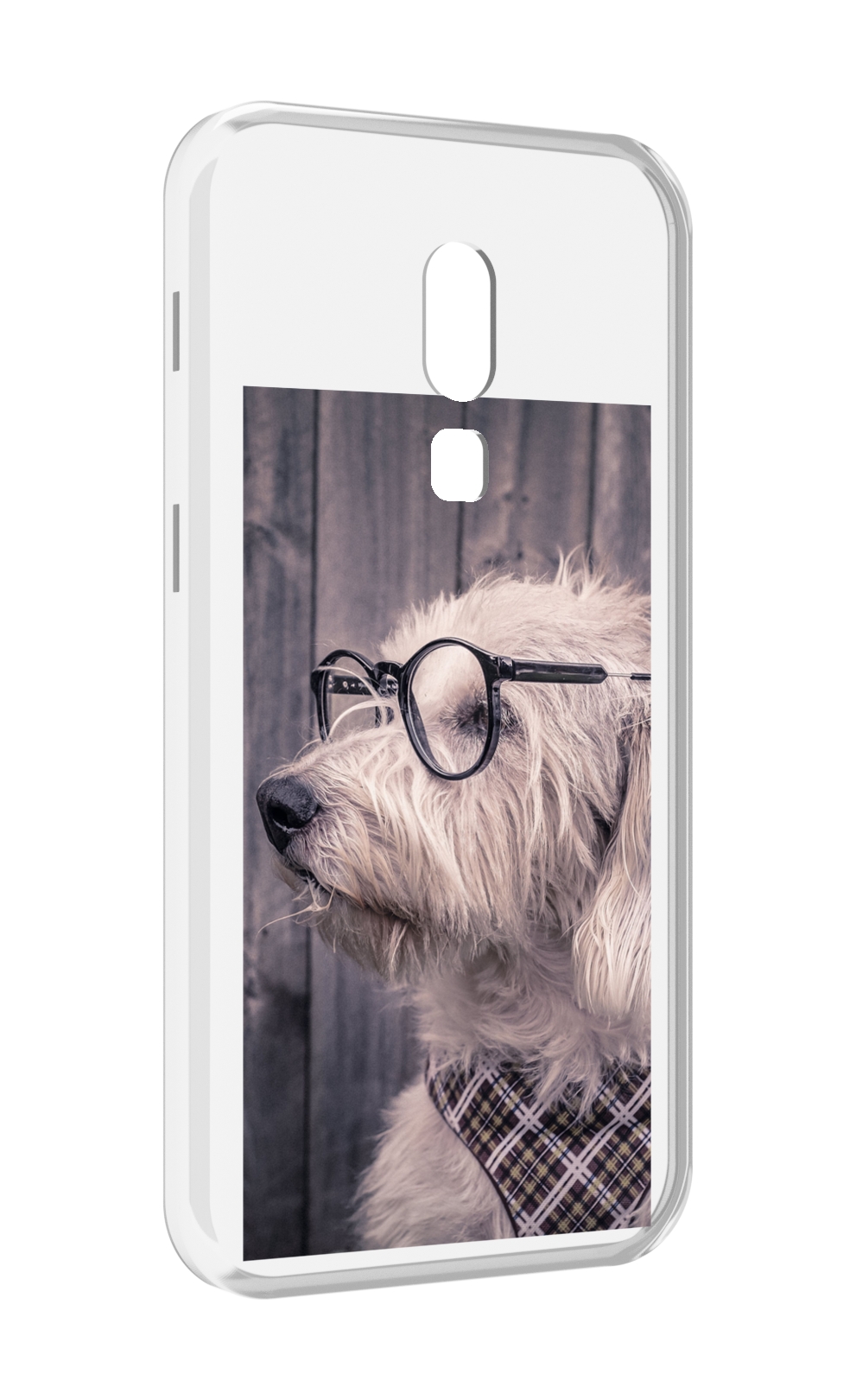 

Чехол MyPads Собака-в-очках для Meizu V8, Прозрачный, Tocco