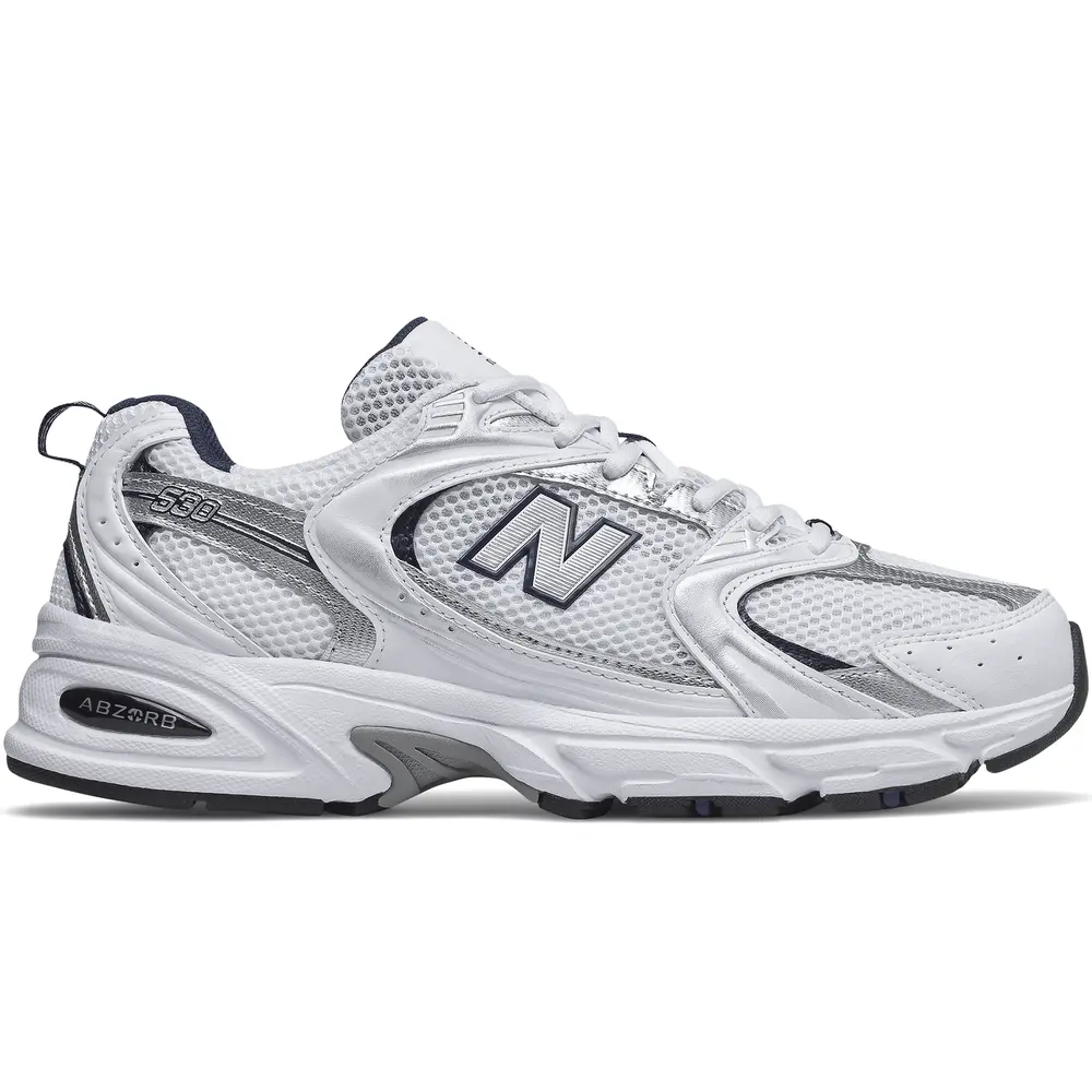 

Кроссовки мужские New Balance NBMR530 белые 6 US, Белый, NBMR530