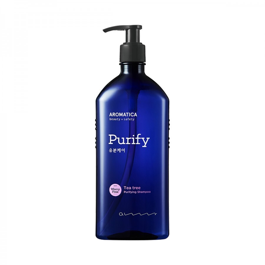 фото Бессульфатный шампунь для жирной кожи aromatica tea tree purifying shampoo