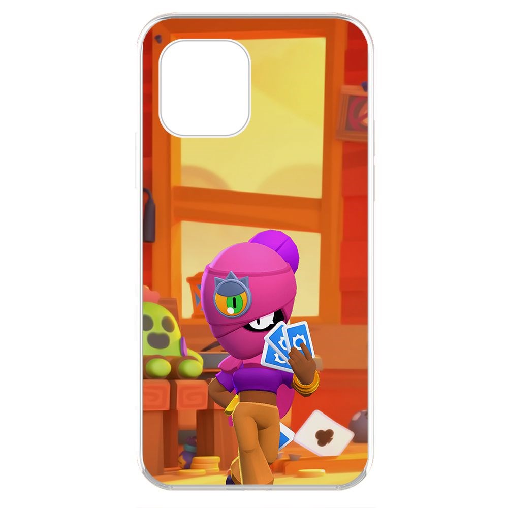 

Чехол-накладка Krutoff Clear Case Brawl Stars-Тара для iPhone 11 Pro, Прозрачный