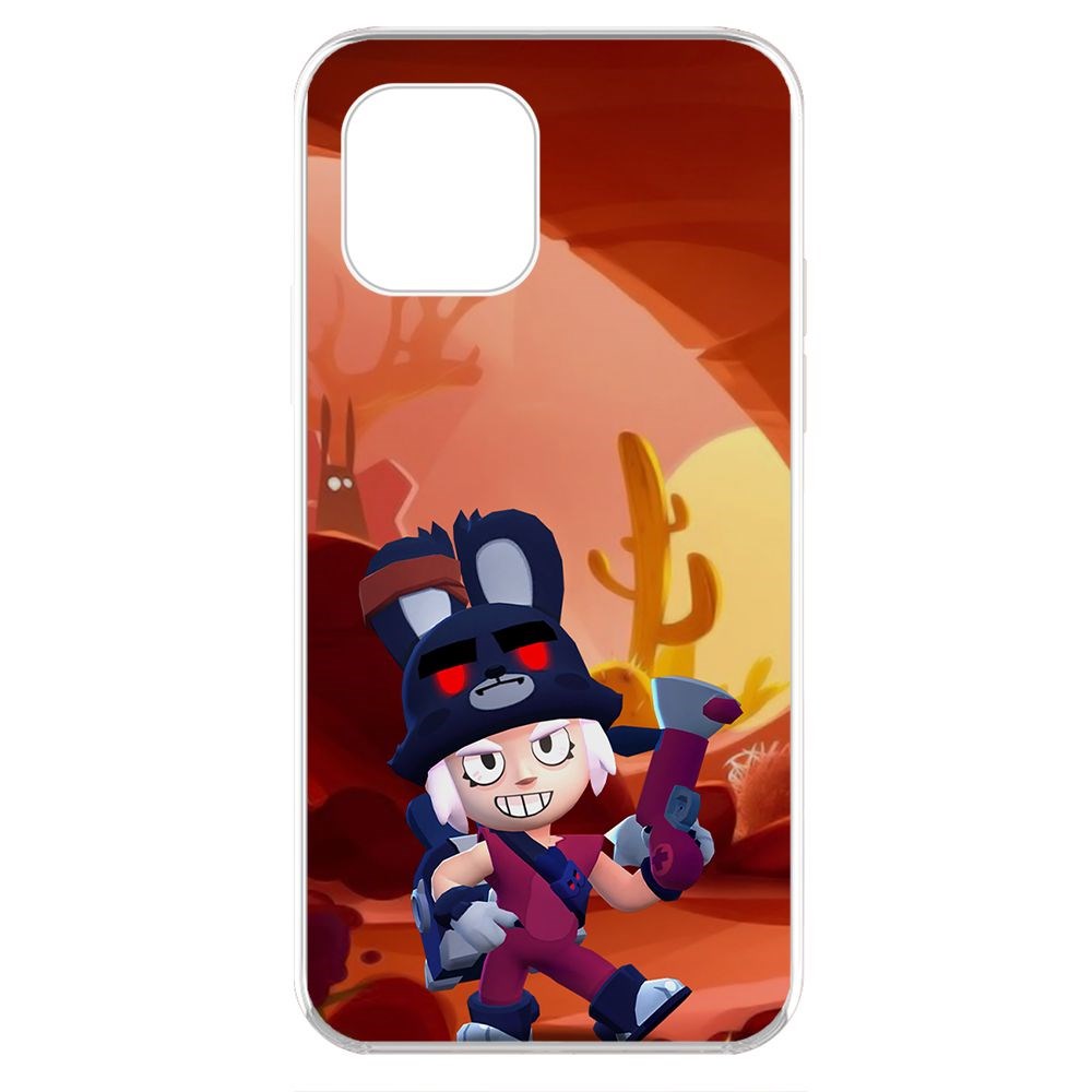 

Чехол-накладка Krutoff Clear Case Brawl Stars-Тёмная Зайка Пенни для iPhone 11 Pro