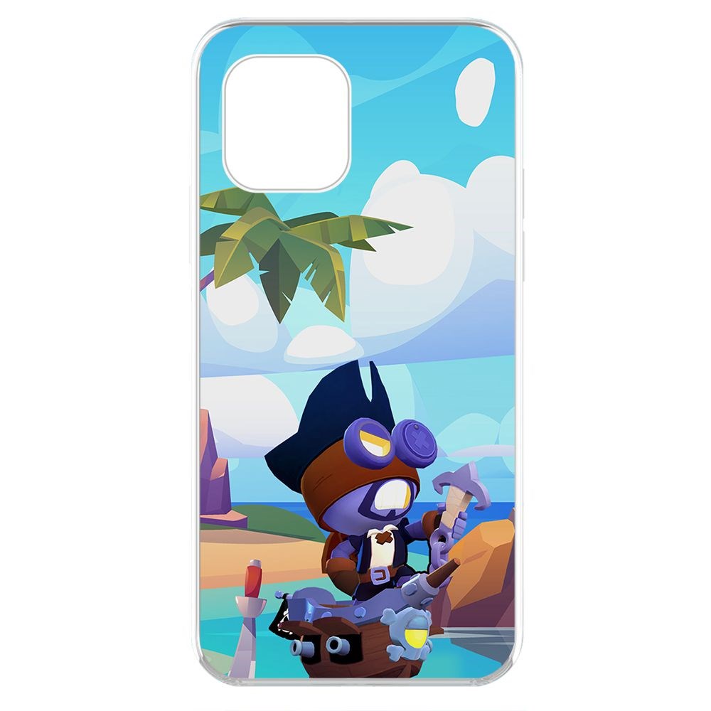 

Чехол-накладка Krutoff Clear Case Brawl Stars-Темный Корсар Карл для iPhone 11 Pro, Прозрачный