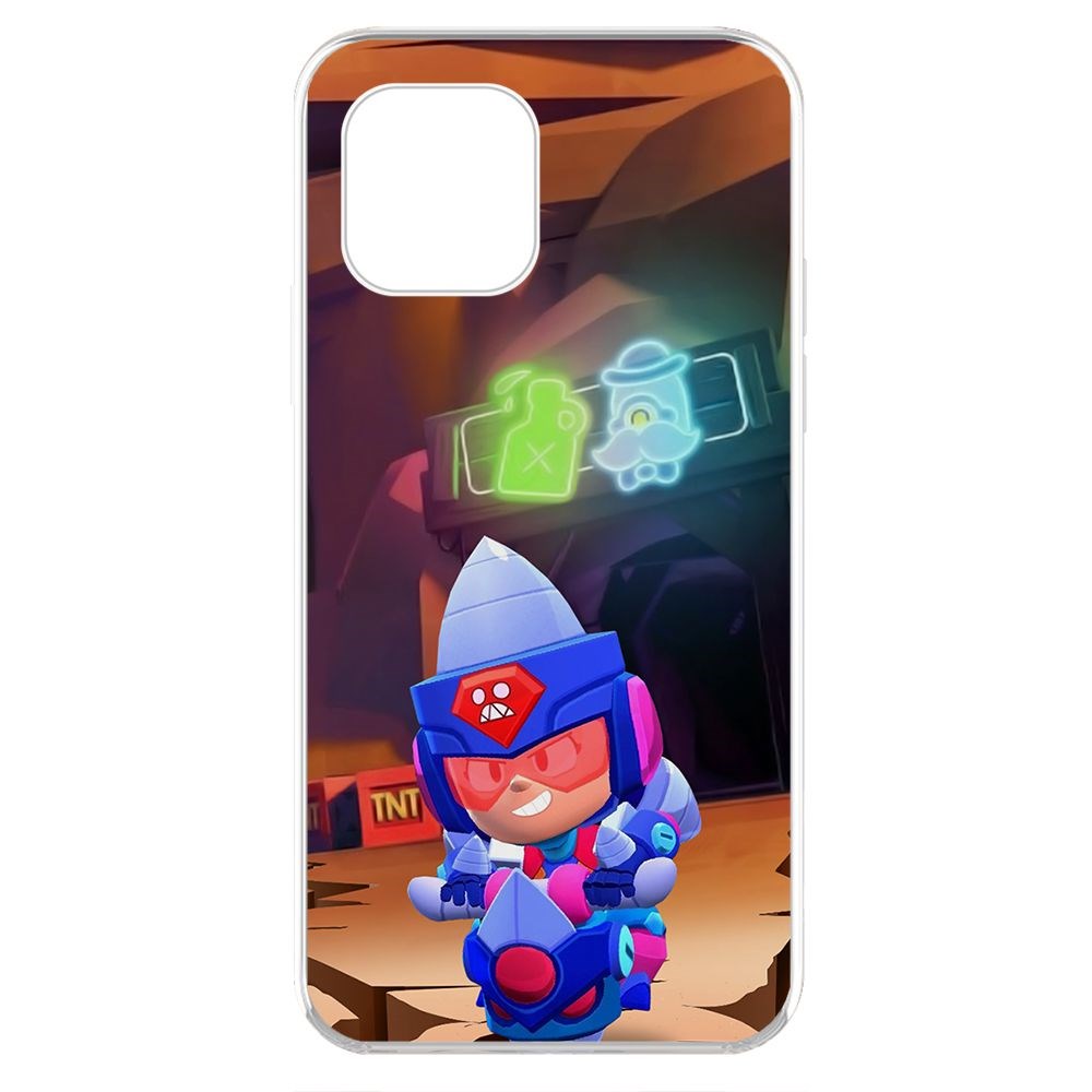 Чехол-накладка Krutoff Clear Case Brawl Stars-Ультрабурильщица Джеки для iPhone 11 Pro