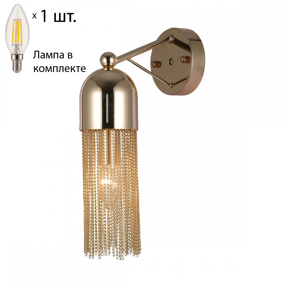 

Бра с лампочкой Favourite Zaria 2739-1W+Lamps E14 Свеча