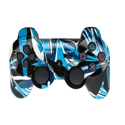 Геймпад NoBrand DualShock 3 для Playstation 3 Black/Blue (Не оригинал)