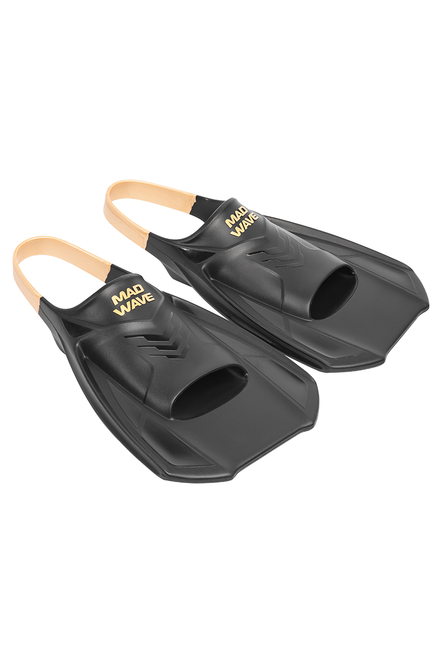 Ласты для плавания Mad Wave Open Heel Training черный XS INT