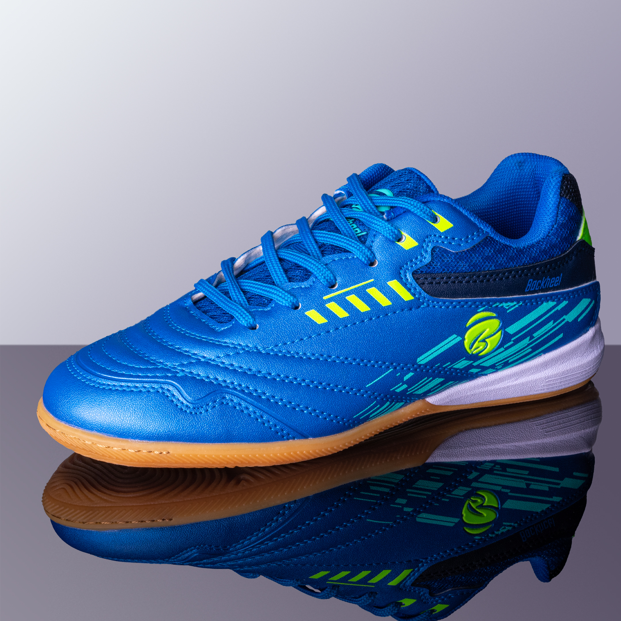 

Спортивные футбольные бутсы Backheel BLUE 211007 для зала мужские размер 41, Синий;зеленый, 211007
