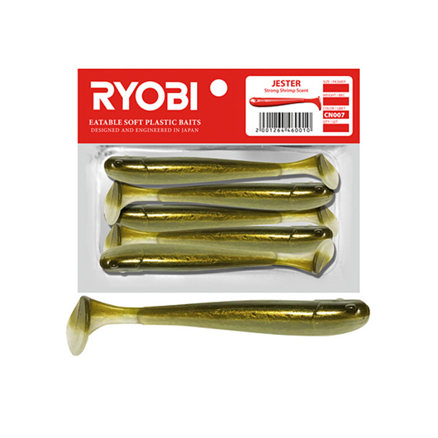 

Мягкая силикон. приманка риппер Ryobi JESTER (75mm), CN007 (spring lamprey), 5 шт., Коричневый;бежевый, Jester