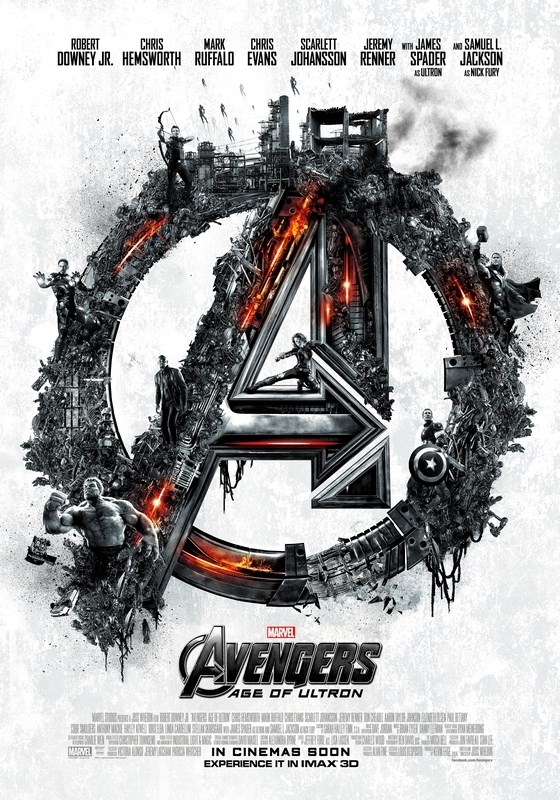 

Постер к фильму "Мстители: Эра Альтрона" (The Avengers Age of Ultron) Оригинальный 68,6x10