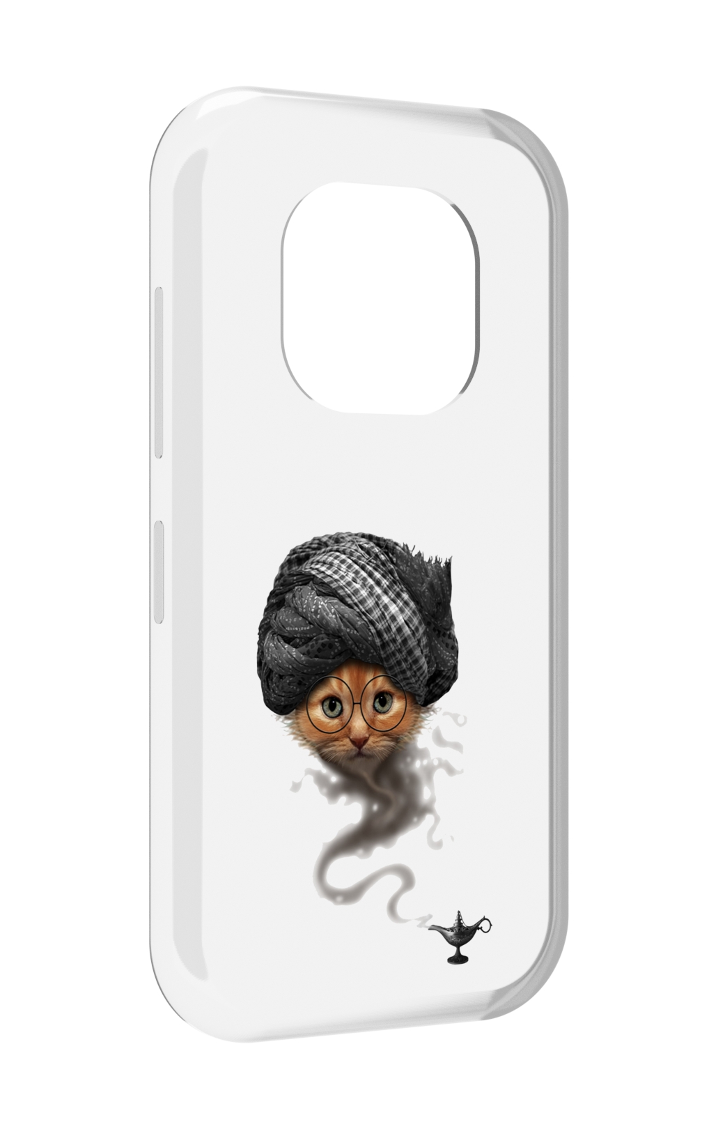 

Чехол задняя-панель-накладка-бампер MyPads кот джин для Doogee V20 противоударный, Прозрачный, Tocco