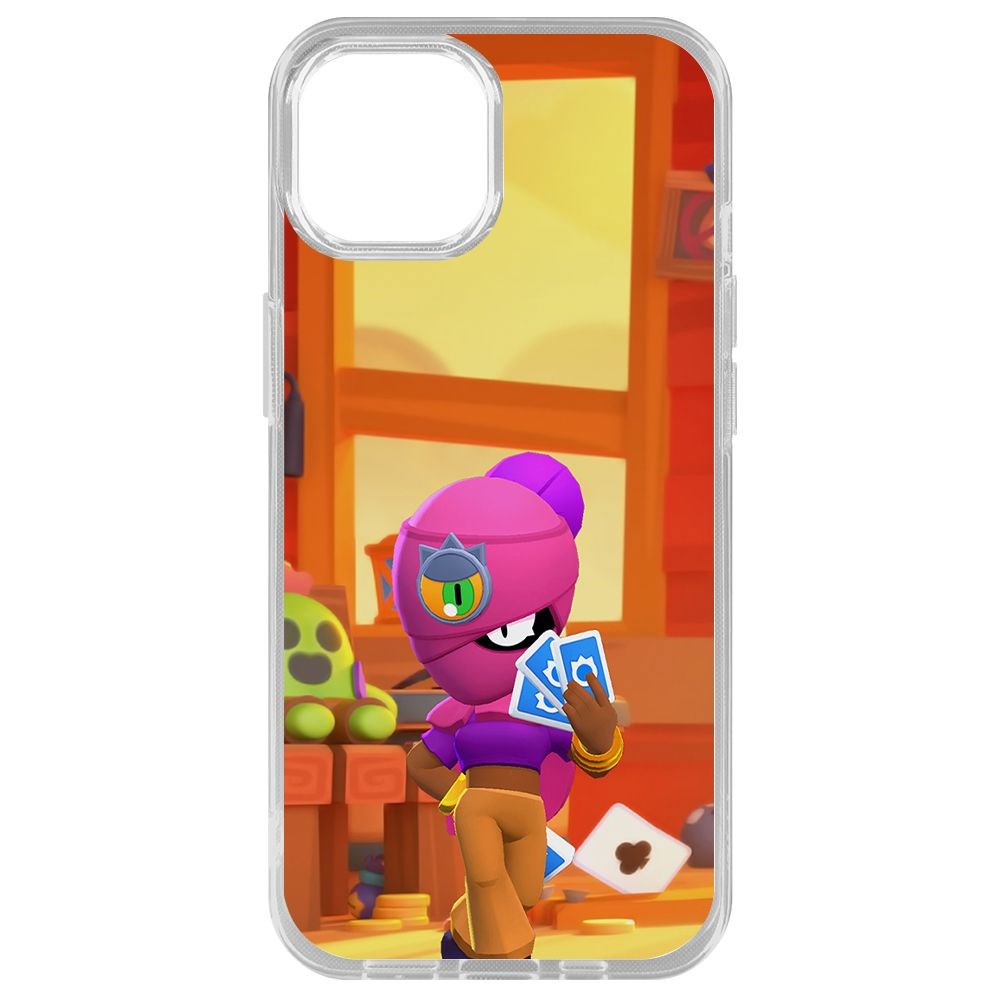 

Чехол-накладка Krutoff Clear Case Brawl Stars-Тара для iPhone 14 Plus, Прозрачный