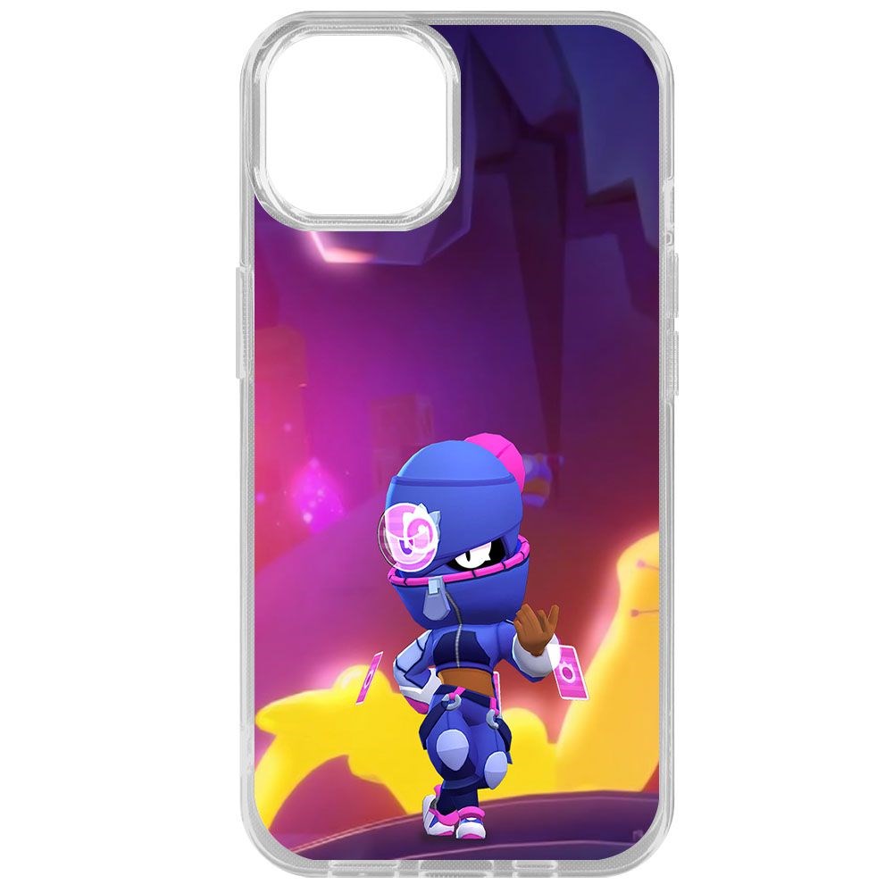 

Чехол-накладка Krutoff Clear Case Brawl Stars-Ниндзя Тара для iPhone 14, Прозрачный