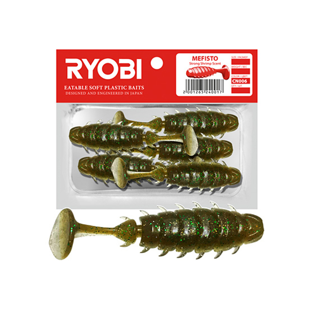 

Мягкая силиконовая приманка риппер Ryobi MEFISTO (36mm), CN006 (swamp bird), 8 шт., Коричневый;бежевый, Mefisto