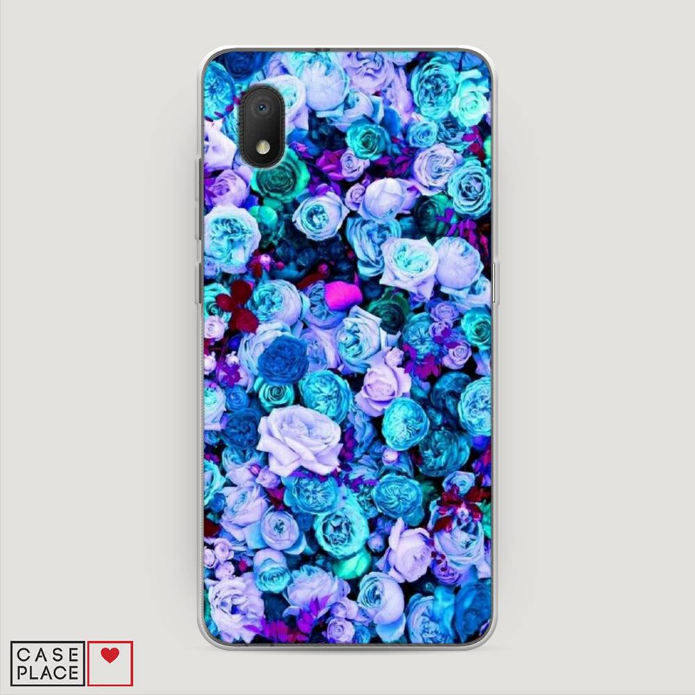 

Чехол на Alcatel 1A/1B (2020) "Цветочный ковер", Фиолетовый, 171150-2