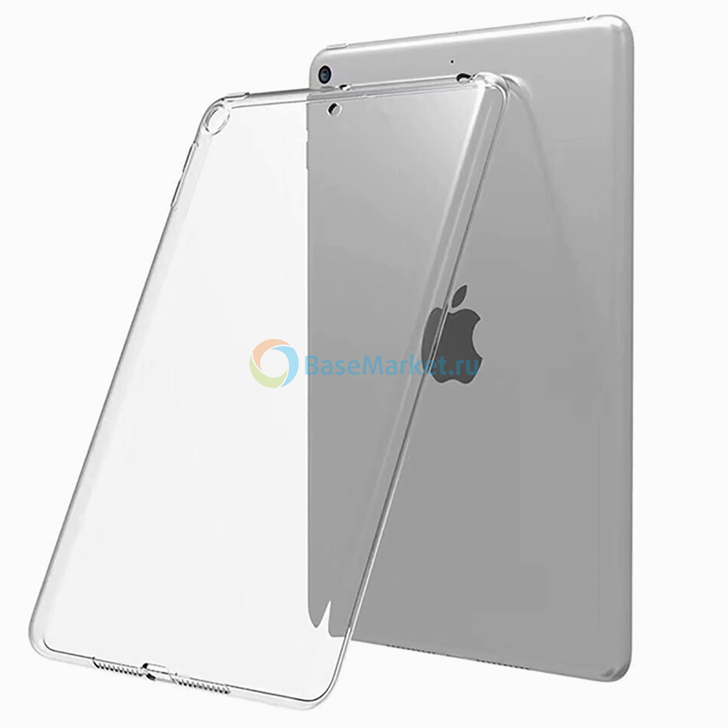 Чехол силиконовый ультратонкий BaseMarket для Apple iPad Mini 5 (прозрачный)