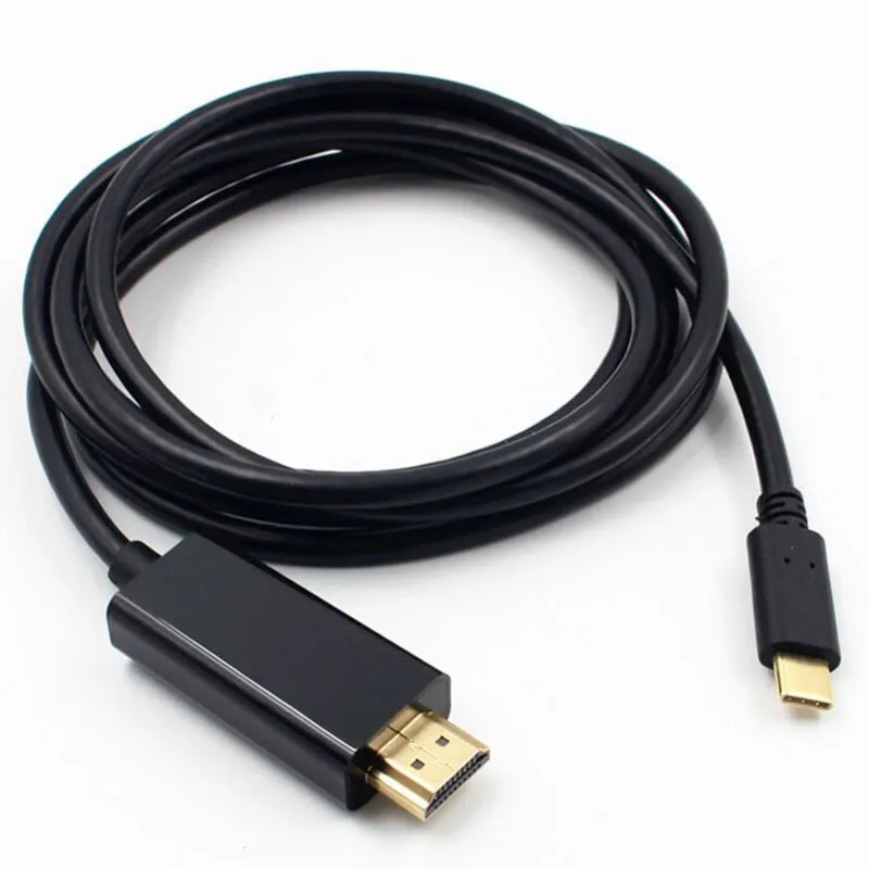 фото Aluminium кабель type-c to hdmi 1 м (black) daprivet