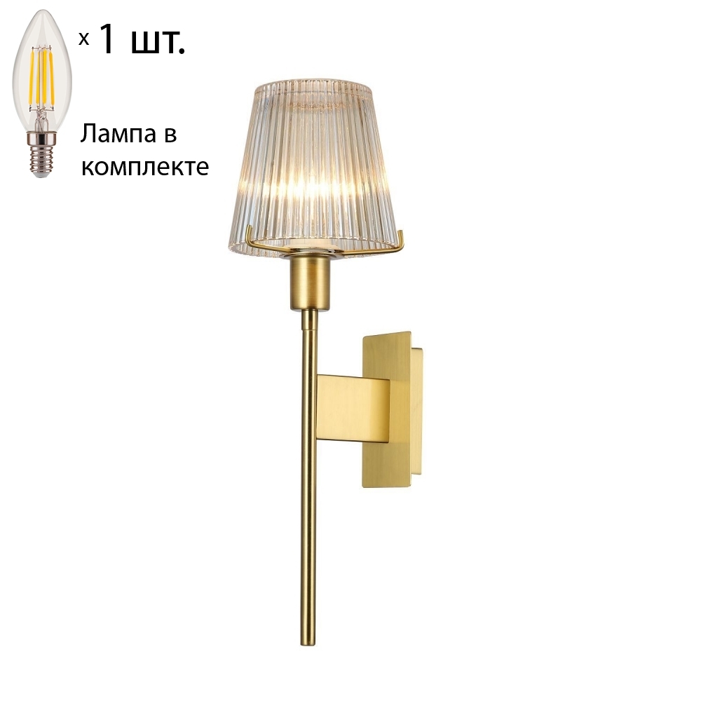 

Бра с лампочкой Favourite Copita 2778-1W+Lamps E14 Свеча