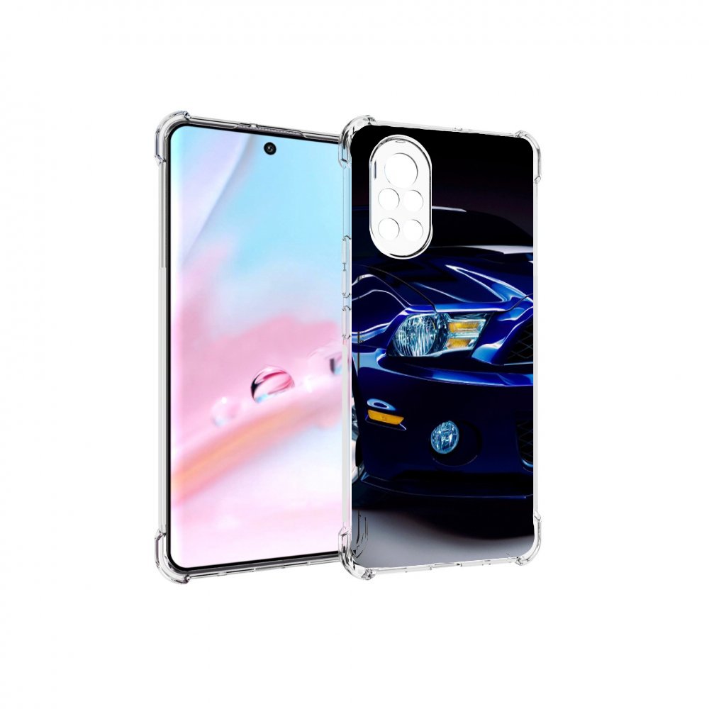 

Чехол MyPads Синяя-машина для Huawei Nova 8 (ANG-LX1), Прозрачный, Tocco