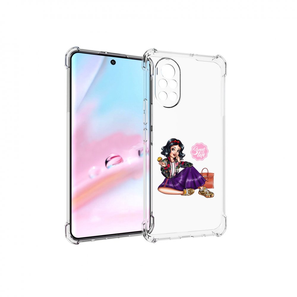 

Чехол MyPads Сладкая-жизнь женский для Huawei Nova 8 (ANG-LX1), Прозрачный, Tocco