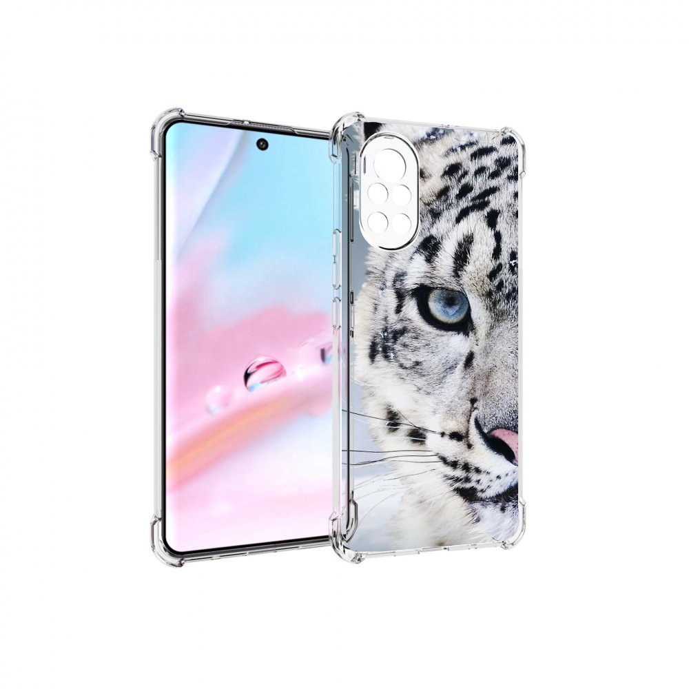 

Чехол MyPads Снежный-барс для Huawei Nova 8 (ANG-LX1), Прозрачный, Tocco