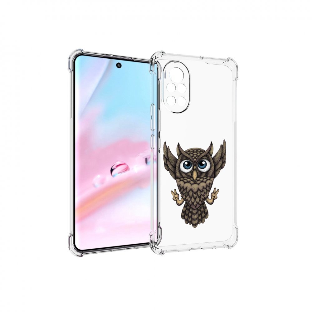 

Чехол MyPads Сова для Huawei Nova 8 (ANG-LX1), Прозрачный, Tocco