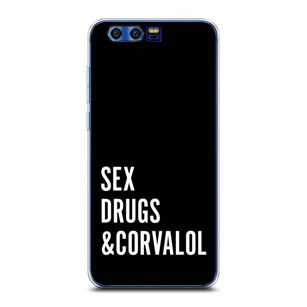 

Чехол на Honor 9 "Corvalol", Черный;серый;белый, 62450-6